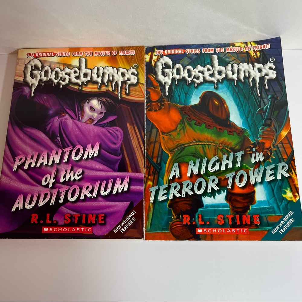 Vintage Goosebumps Books A Night In Terror Tower Phantom of the Auditorium